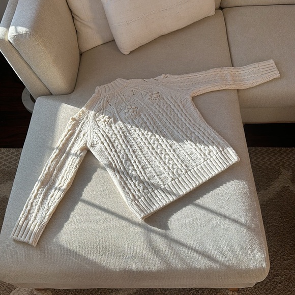 🌺 Sézane 🌺 Stunning AUBIN JAMPER Ecru XS Pristine condition Made in Italy 🇮🇹❤️ - Picture 9 of 16